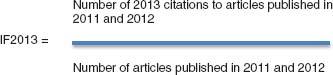 Figure 4.2 – Calculation of the Thomson Reuters Impact Factor.